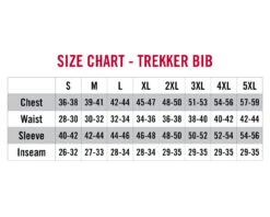 Striker Ice - Men's Trekker Bibs - Black -Fishing Supplies Store 21300X Trekker Bib Size Chart 1800x1800 80953.1667310140