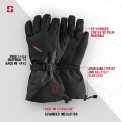 Striker Ice - Predator Gloves - Black / Gray -Fishing Supplies Store 22105XX Predator Glove Infographic 1 1800x1800 26820.1629912717