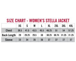 Striker Ice - Women's Stella Jacket - Burgundy -Fishing Supplies Store 32132XX Stella Jkt Womens Size Chart 1800x1800 81298.1629902669