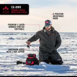 Striker Ice - Renegade Pullover - Charcoal -Fishing Supplies Store 32142XX Renegade Pullover Infographic 2 1800x1800 57564.1629914058