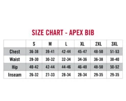Striker Ice - Men's Apex Bib - Smoke 7 Striker Ice - Men's Apex Bib - Smoke -Fishing Supplies Store 62110XX Apex Bib Size Chart 1800x1800 92757.1629906070