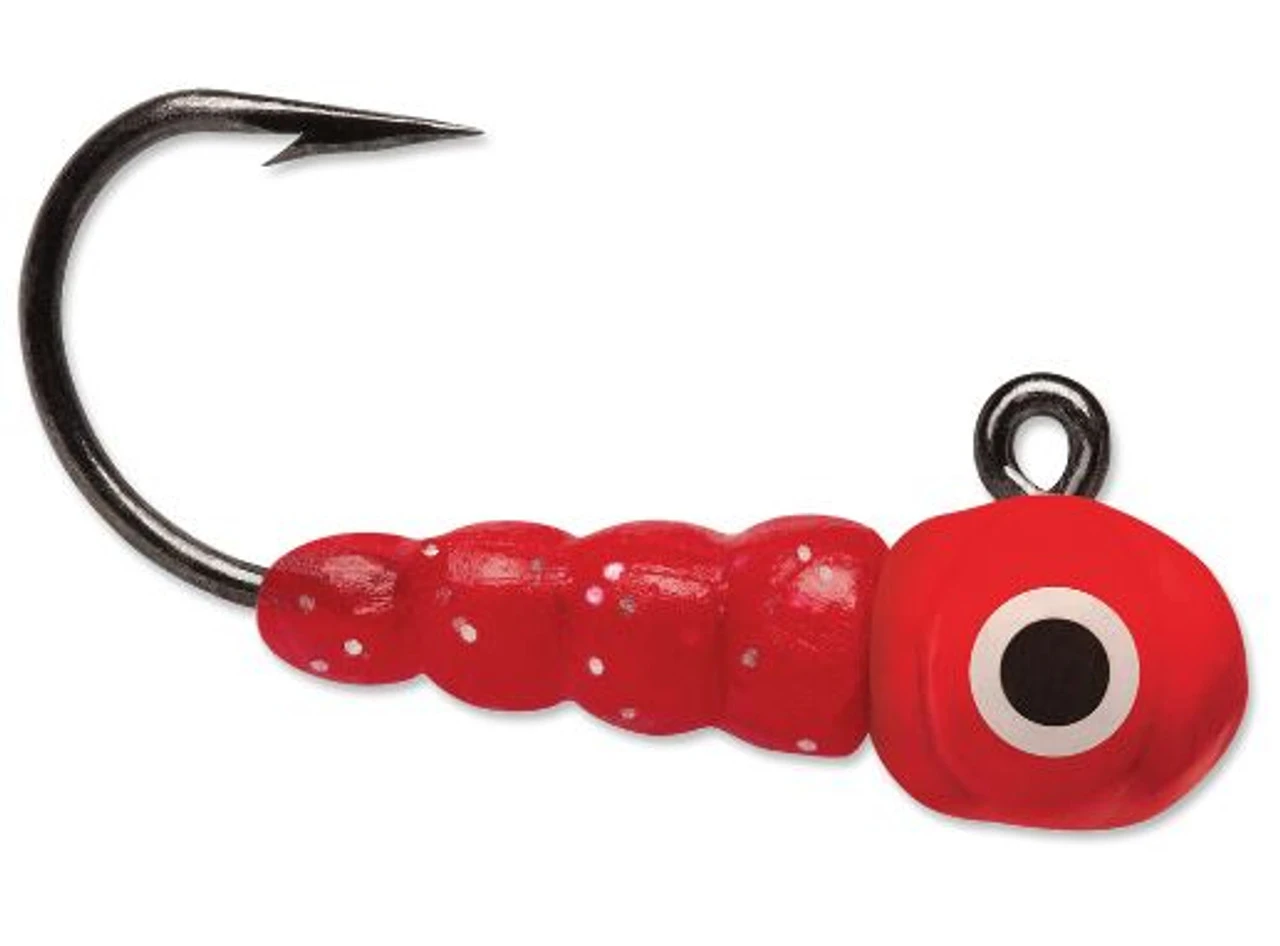 VMC LVJ Larvae Jig - Glow Red 1 VMC LVJ Larvae Jig - Glow Red