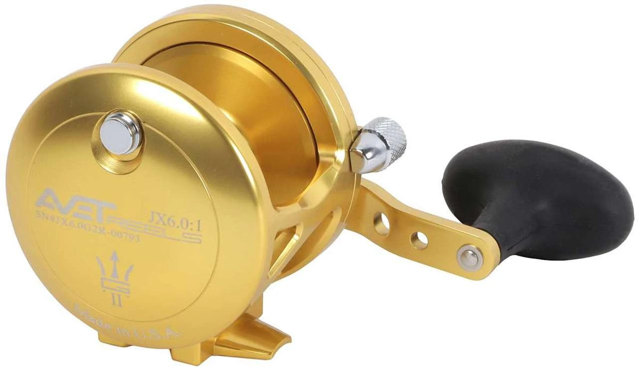 Avet JX 6.0 G2 1 Speed Reel - Gold (No Glide Plate) 5 Avet JX 6.0 G2 1 Speed Reel - Gold (No Glide Plate) - Image 5