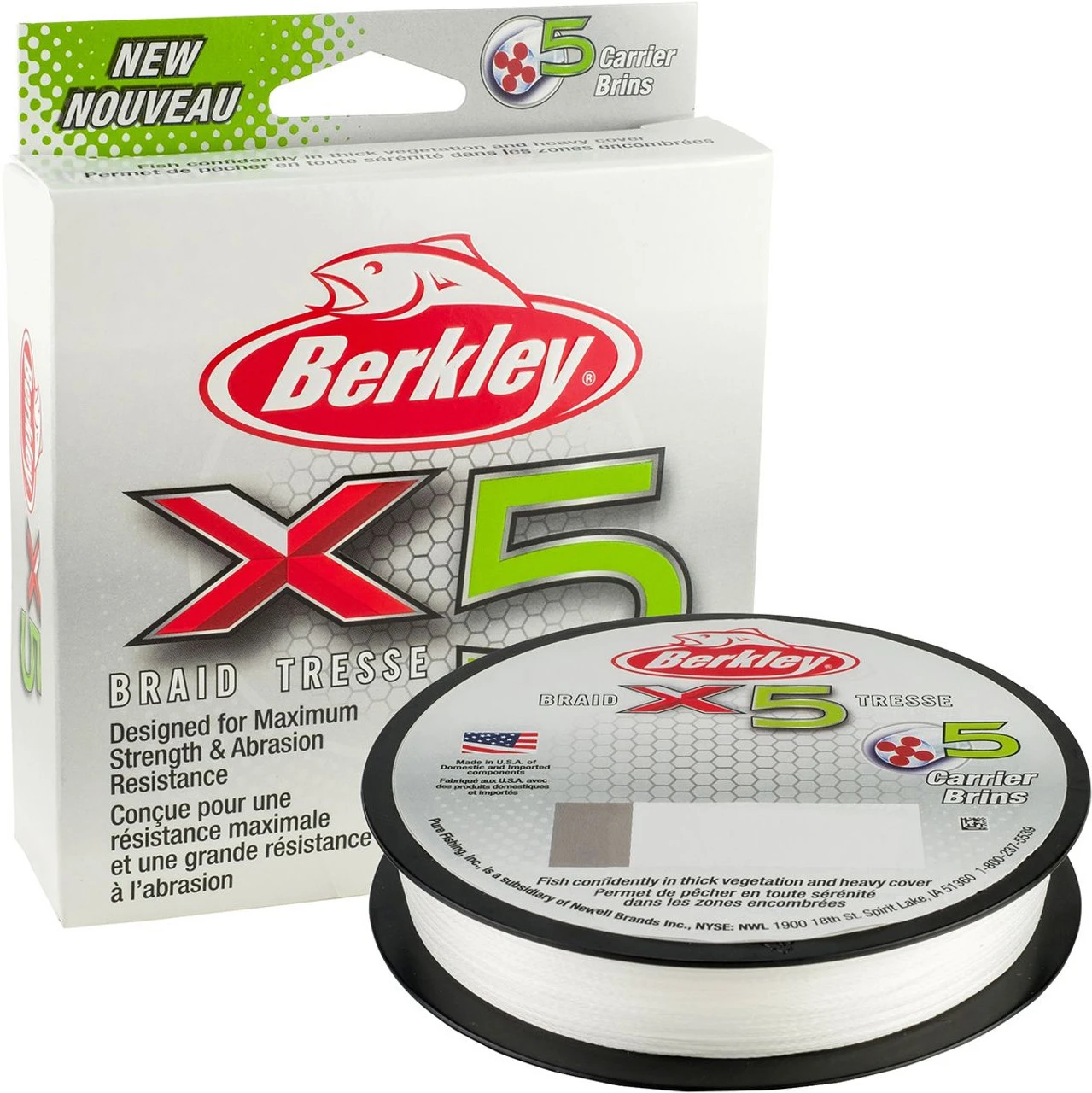 Berkley X5 Braided Line - Crystal 1 Berkley X5 Braided Line - Crystal