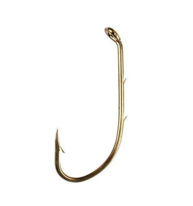Eagle Claw 181 Down Eye Offset Baitholder Hooks - Small - Size 12 1 Eagle Claw 181 Down Eye Offset Baitholder Hooks - Small - Size 12