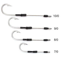 Fathom Offshore Trolling Lance SS Single Hookset - 10/0 - 7 3/4"