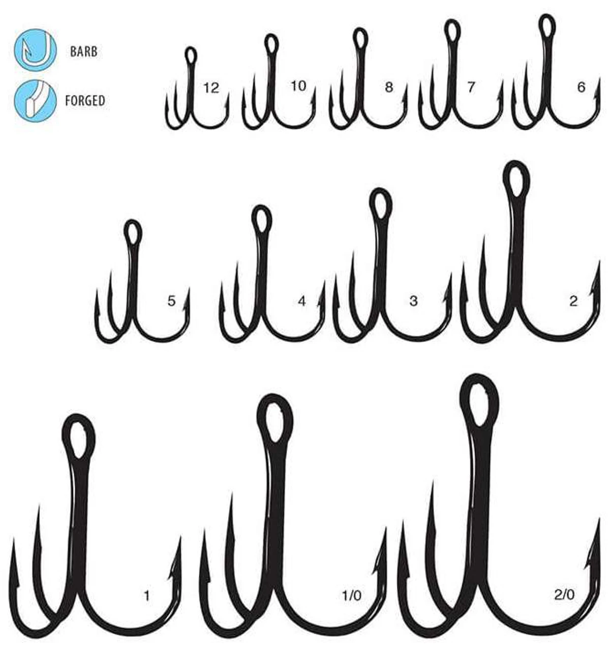 Gamakatsu Round Bend Treble Hooks 2 Gamakatsu Round Bend Treble Hooks - Image 2