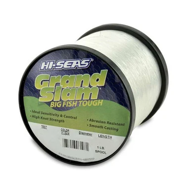 Hi-Seas Grand Slam Mono 1 Lb. Spool Clear 1 Hi-Seas Grand Slam Mono 1 Lb. Spool Clear