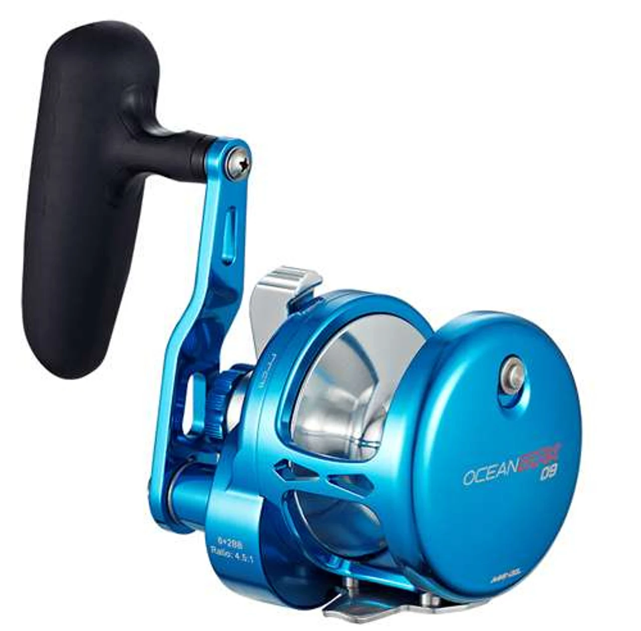 Maxel Ocean Max Single Speed Lever Drag Jigging Reels - Blue/Silver 2 Maxel Ocean Max Single Speed Lever Drag Jigging Reels - Blue/Silver - Image 2
