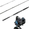 Ocean Tackle International OTI-PBI701HFC Pitch Black Inshore/Daiwa 20H Saltist Reel Combo