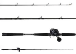 Ocean Tackle International Pitch Black Inshore OTI-PBI701HFC/Daiwa Lexa LX-HD3000-H-P Combo