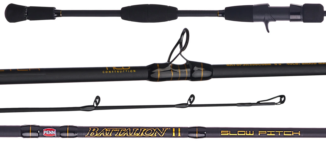 Penn Battalion II Slow Pitch Casting Rods 1 Penn Battalion II Slow Pitch Casting Rods