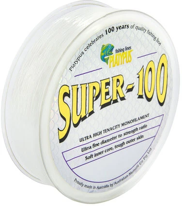 Platypus Super-100 Monofilament Fishing Line - 12 Lb X 500 M - Clear 1 Platypus Super-100 Monofilament Fishing Line - 12 Lb X 500 M - Clear