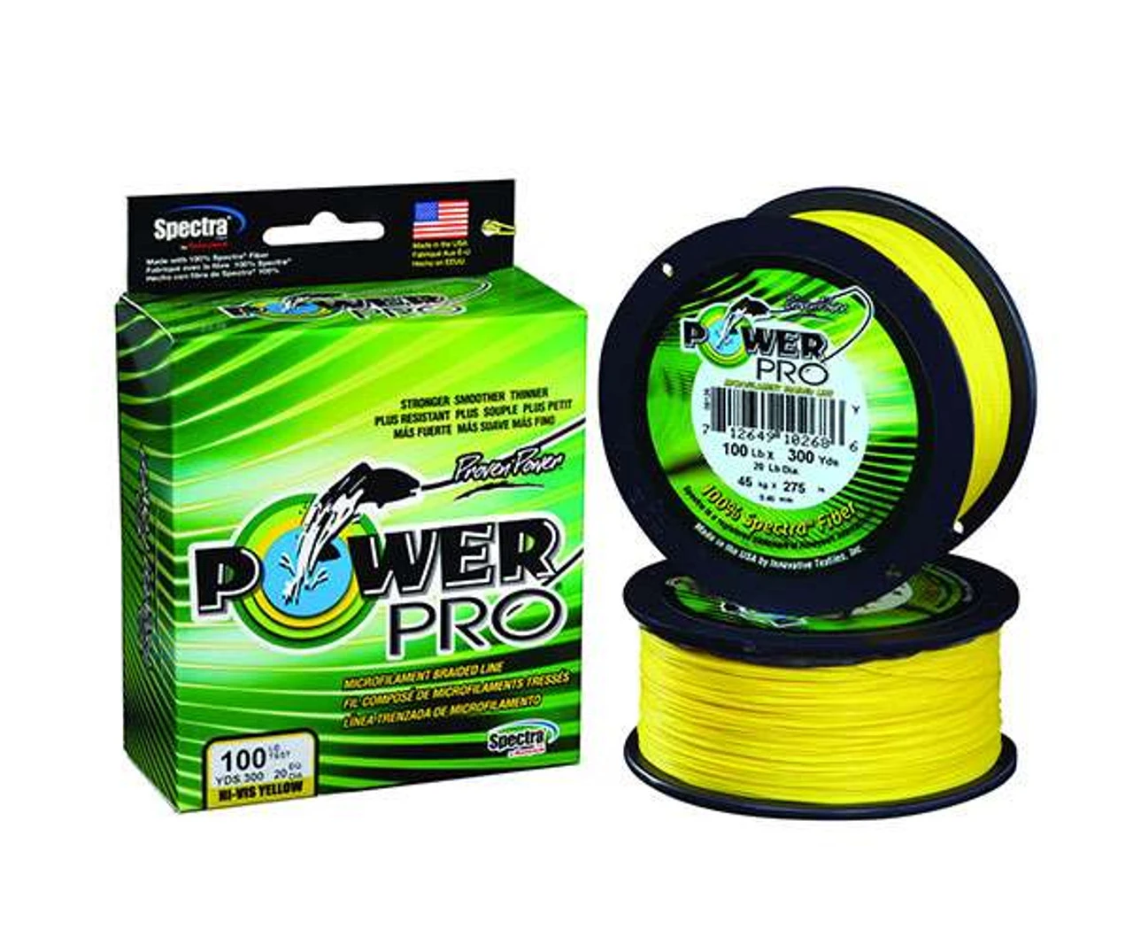 Power Pro PowerPro Braided Spectra Fiber Fishing Line Hi-Vis Yellow 500 Yds. 1 Power Pro PowerPro Braided Spectra Fiber Fishing Line Hi-Vis Yellow 500 Yds.