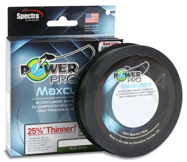 Power Pro PowerPro Maxcuatro Braided Fishing Line Moss Green 1500yd Spools 1 Power Pro PowerPro Maxcuatro Braided Fishing Line Moss Green 1500yd Spools