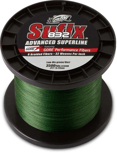 Sufix 832 Advanced Superline 660-415G Lo-Vis Green 15lb 3500yds 1 Sufix 832 Advanced Superline 660-415G Lo-Vis Green 15lb 3500yds