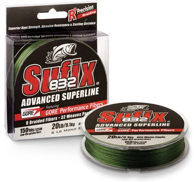 Sufix 832 Advanced Superline Lo-Vis Green 150 Yds 1 Sufix 832 Advanced Superline Lo-Vis Green 150 Yds