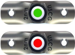 TACO F38-6800D Rub Rail Mounted LED Navigation Light Set - 2-1/2"