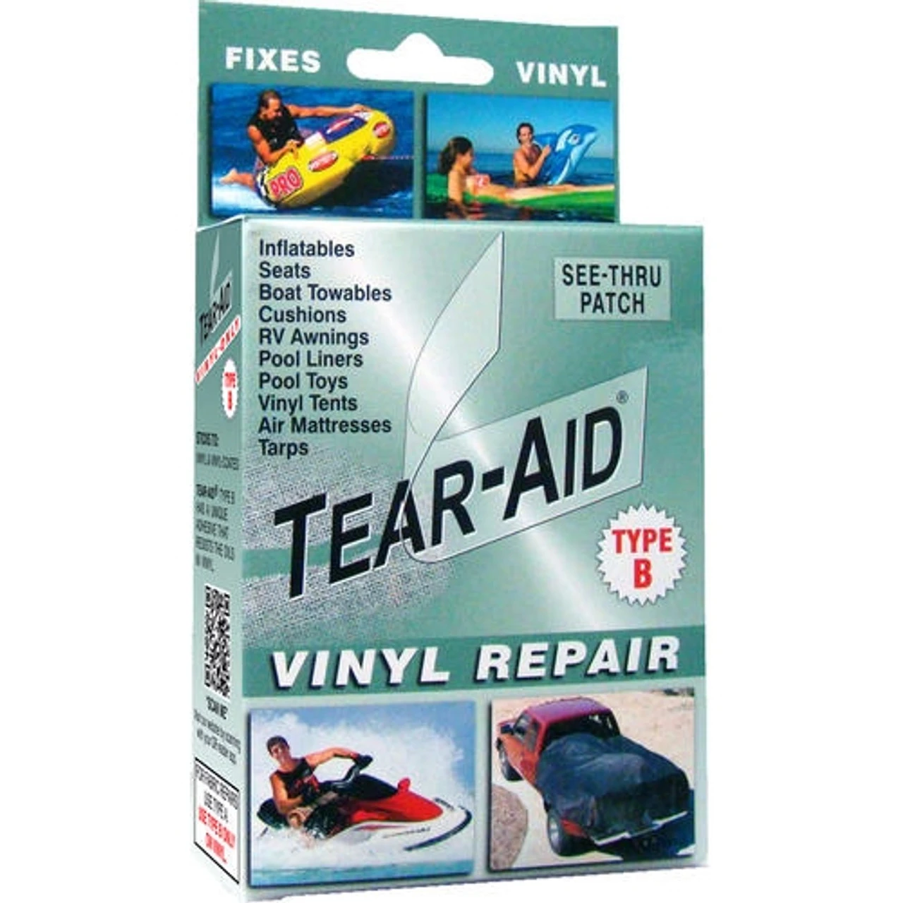 Tear Aid Green Vinyl Repair Kit - Type B 1 Tear Aid Green Vinyl Repair Kit - Type B