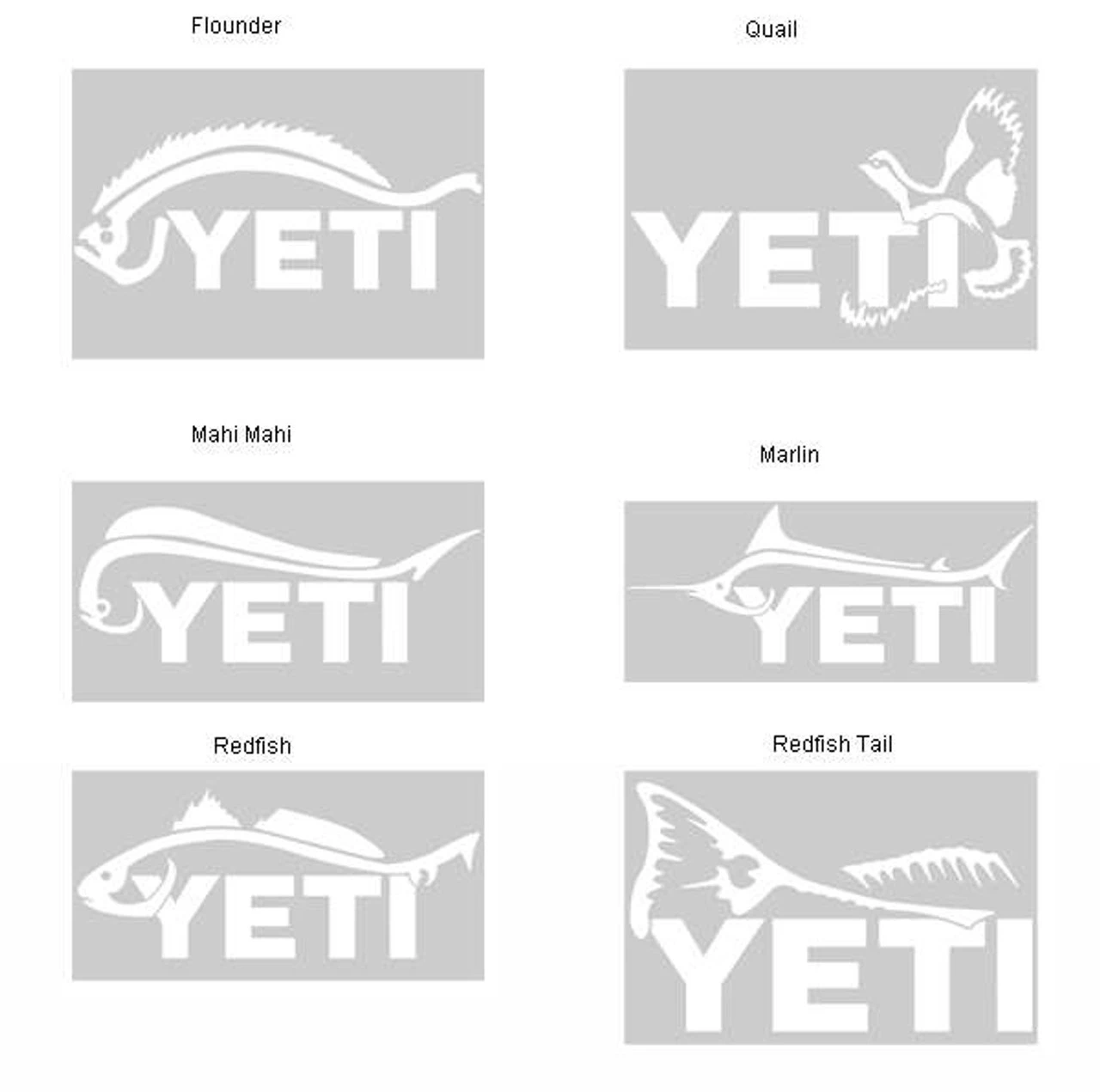 YETI Sportsman Decal 2 YETI Sportsman Decal - Image 2